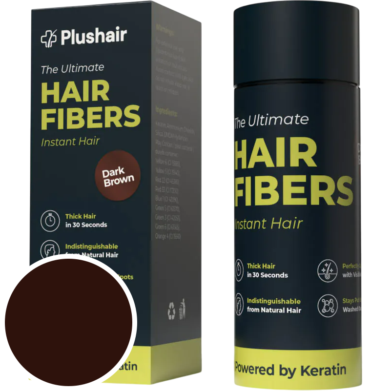 Fibras capilares Plushair HAIR FIBERS – marrón oscuro