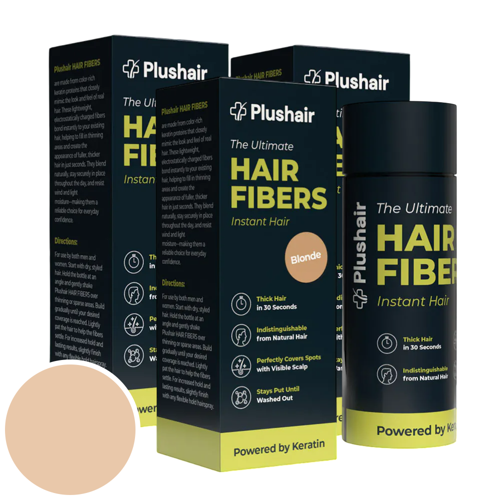 SET de 3 paquetes de fibras capilares Plushair – rubio
